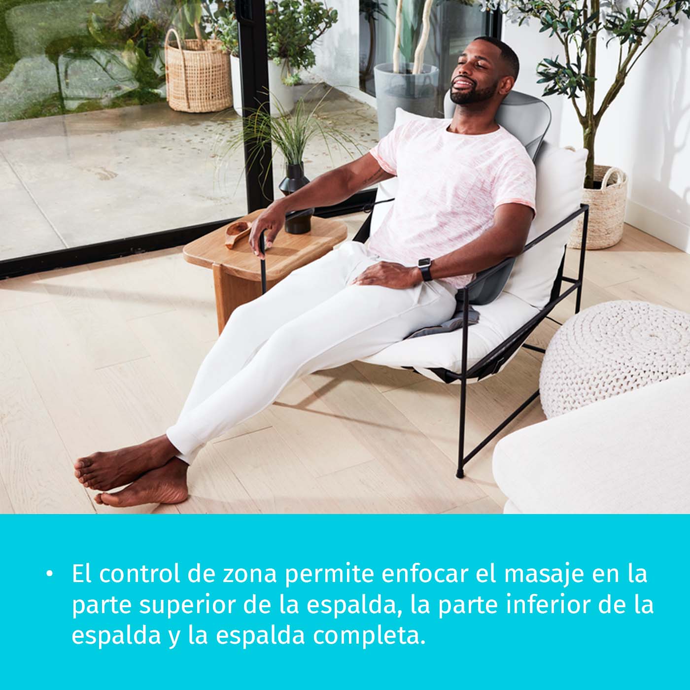 Asiento Masajeador Shiatsu Espalda Completa con Calor e Inalámbrico
