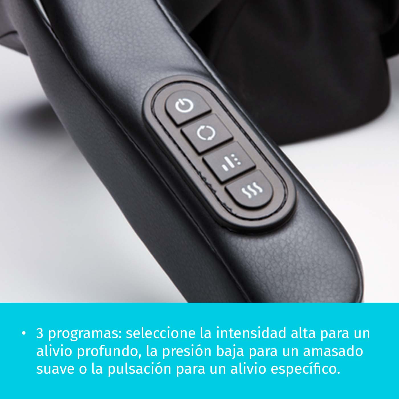 Masajeador Shiatsu Profundo de Cuello y Hombros con Calor e Inalámbrico