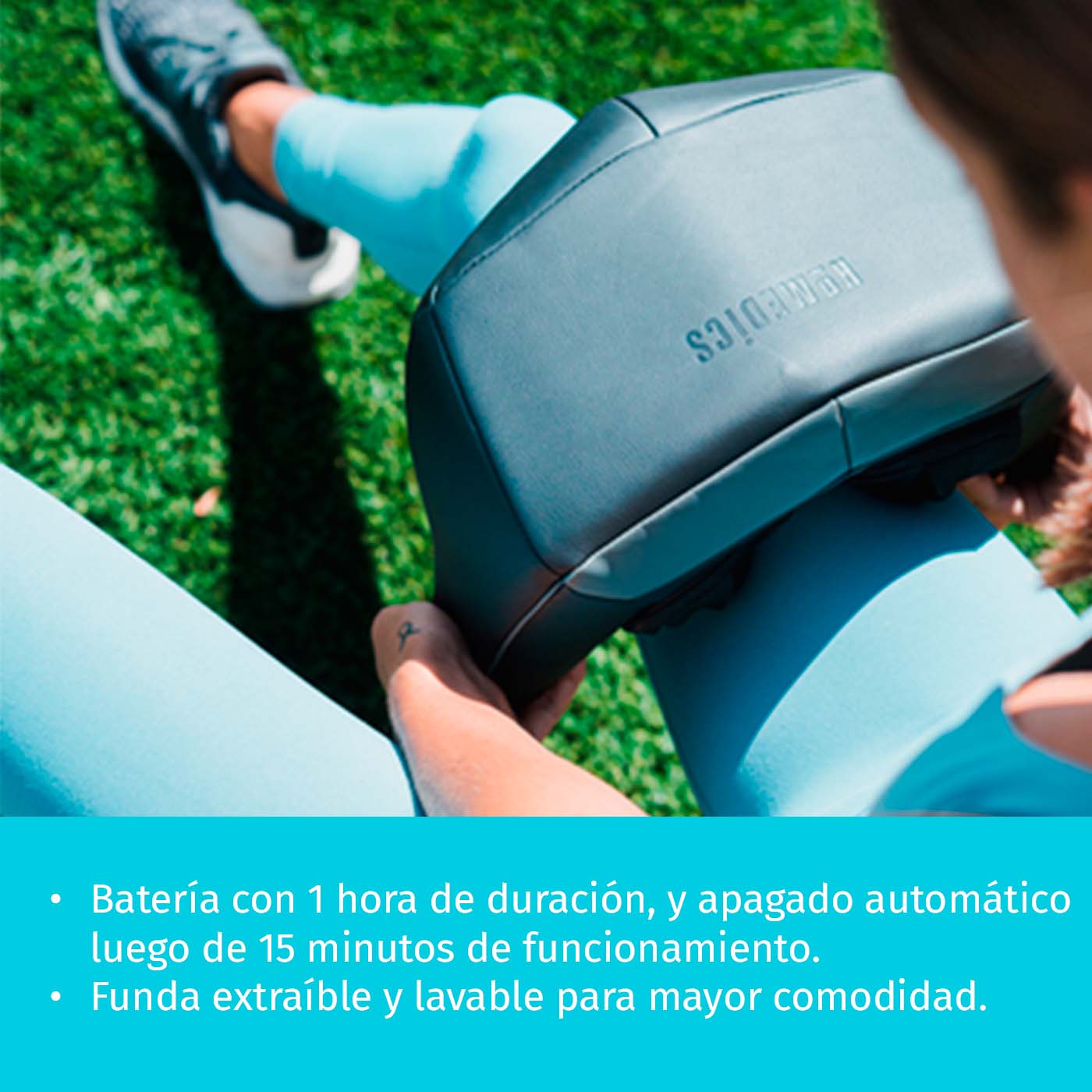 Masajeador Shiatsu Profundo de Cuello y Hombros con Calor e Inalámbrico