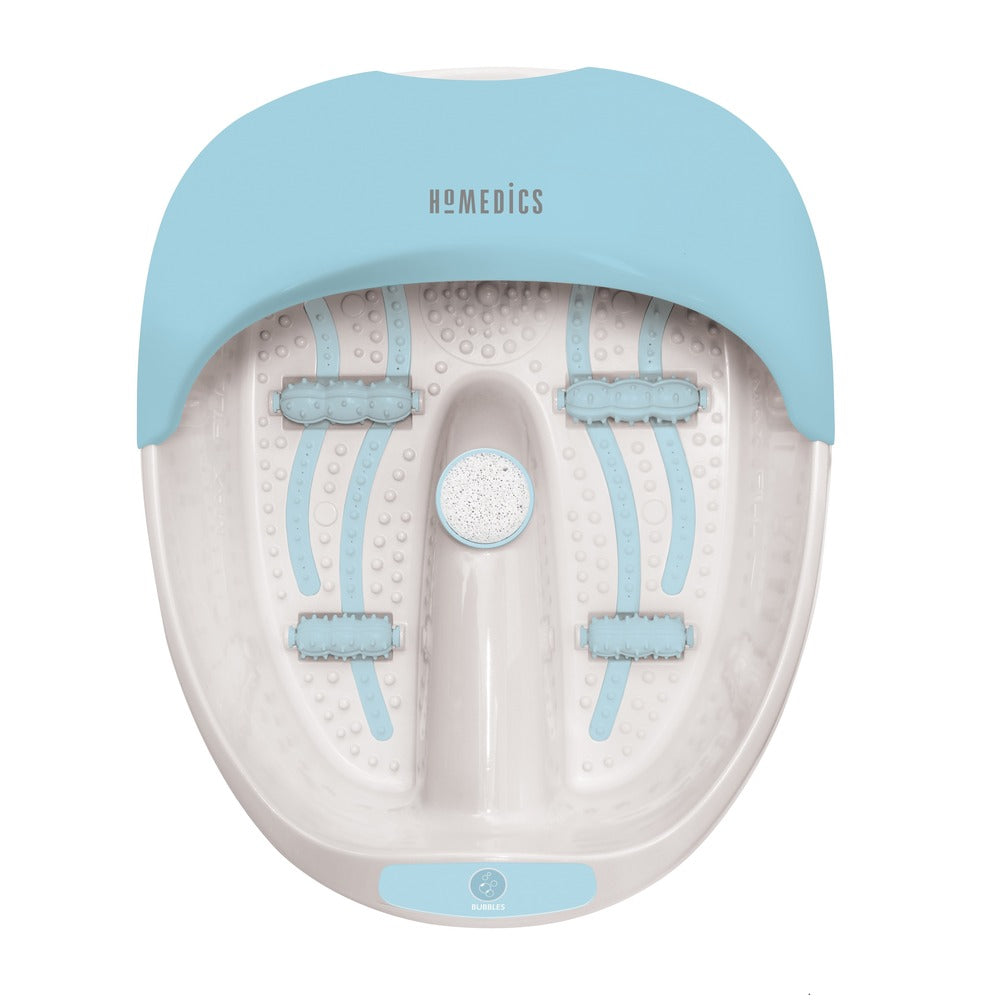 Spa para Pies con 4 Tiras de Burbujas. Piedra Pomez y Kit Pedicure